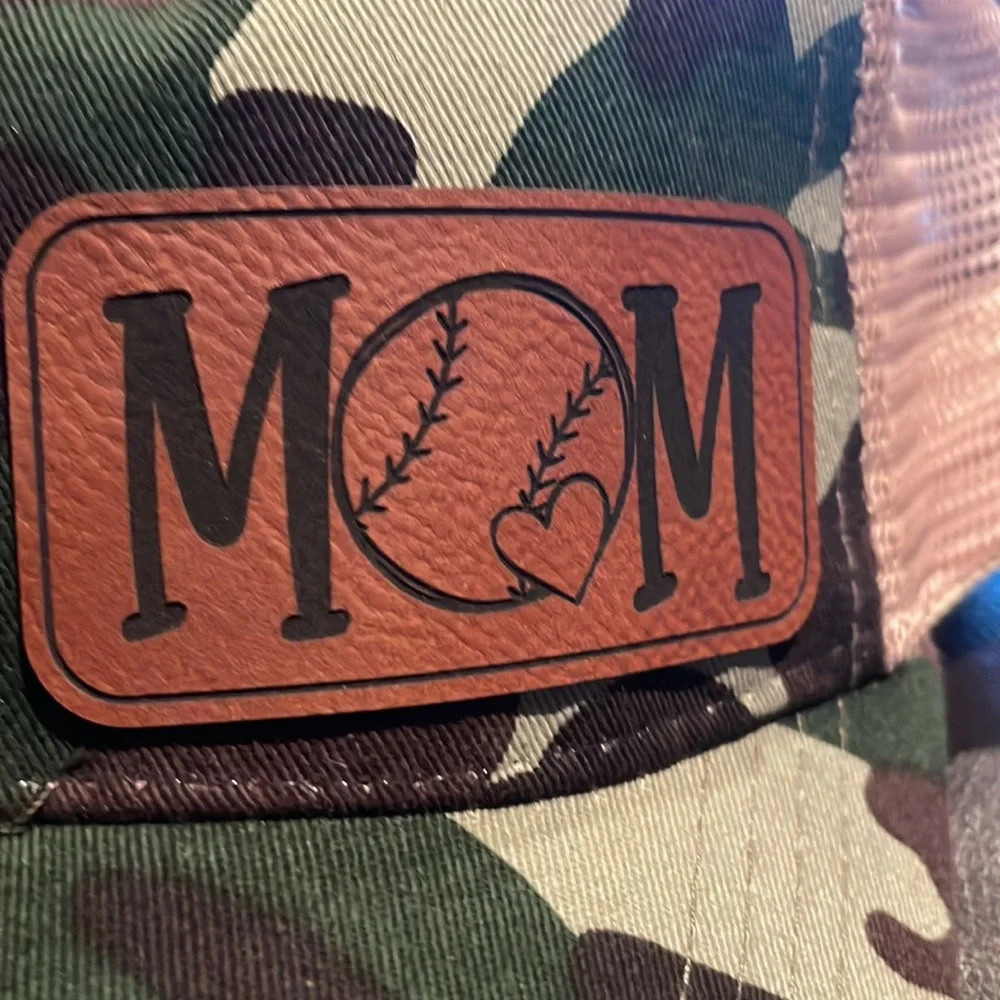 Baseball MOM Camo trucker Cap NWOT